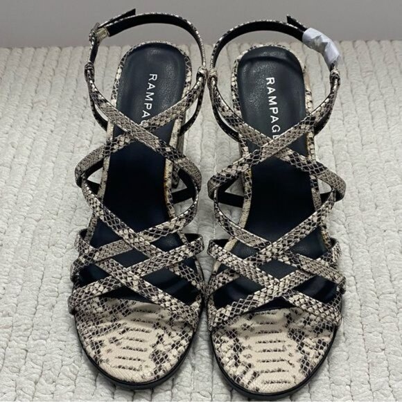 Rampage Emilia Sandals‎ High Heels Size 7.5 Womens New with defect - Picture 13 of 16